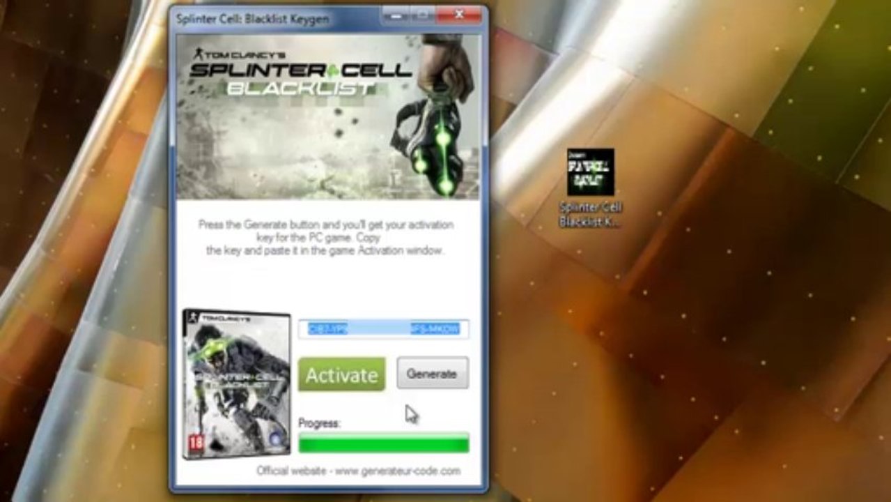 Splinter Cell Blacklist code d'activation