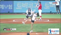 South Korean Actress Tae-Mi Performs Taekwondo Baseball First Pitch!!