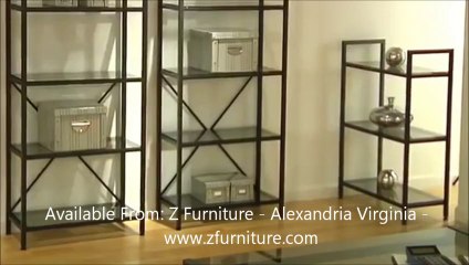 Zfurniture Madrid 5-Shelf & 3-Shelf Unit - Alexandria Virginia