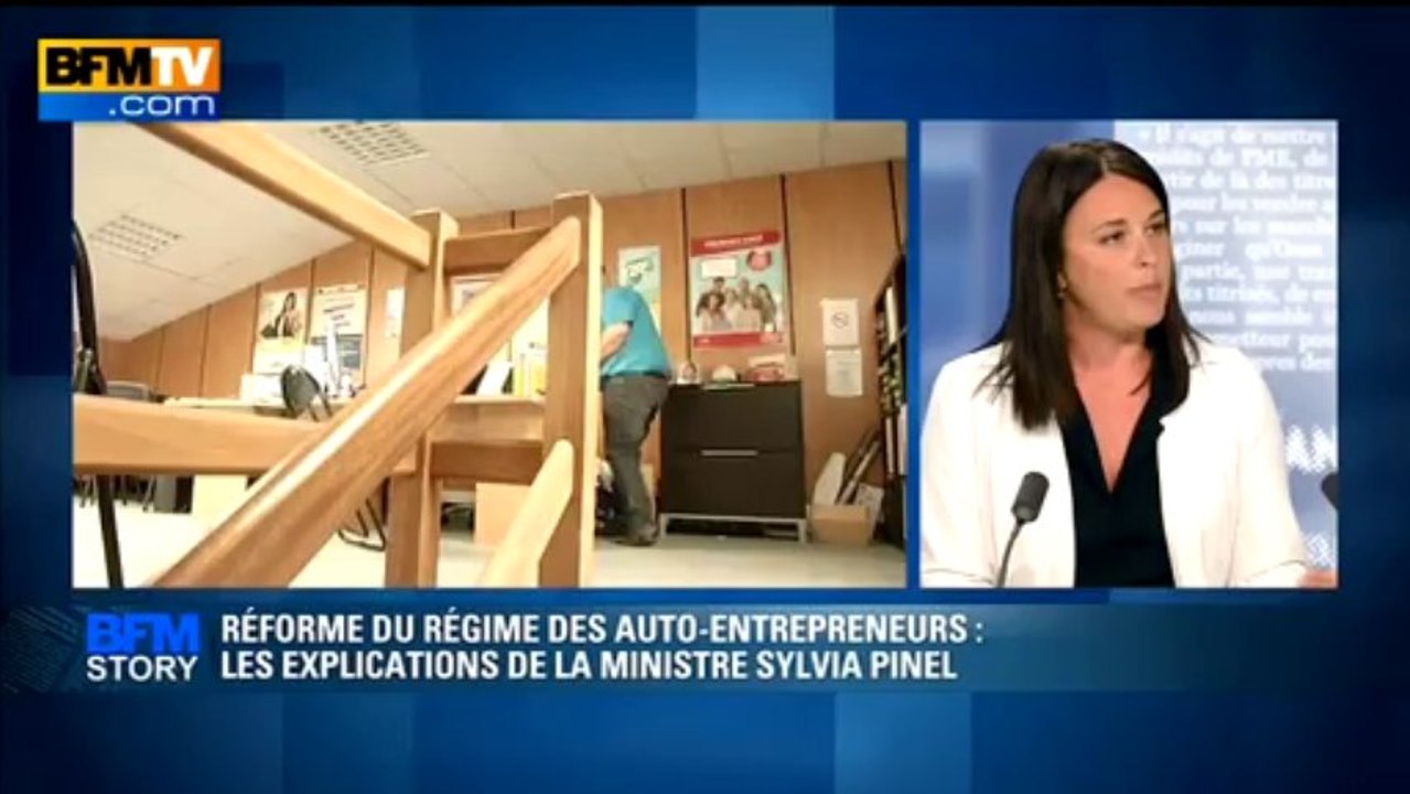 Réforme du régime des auto-entrepreneurs: les explications de la ministre Sylvia Pinel - 21/08