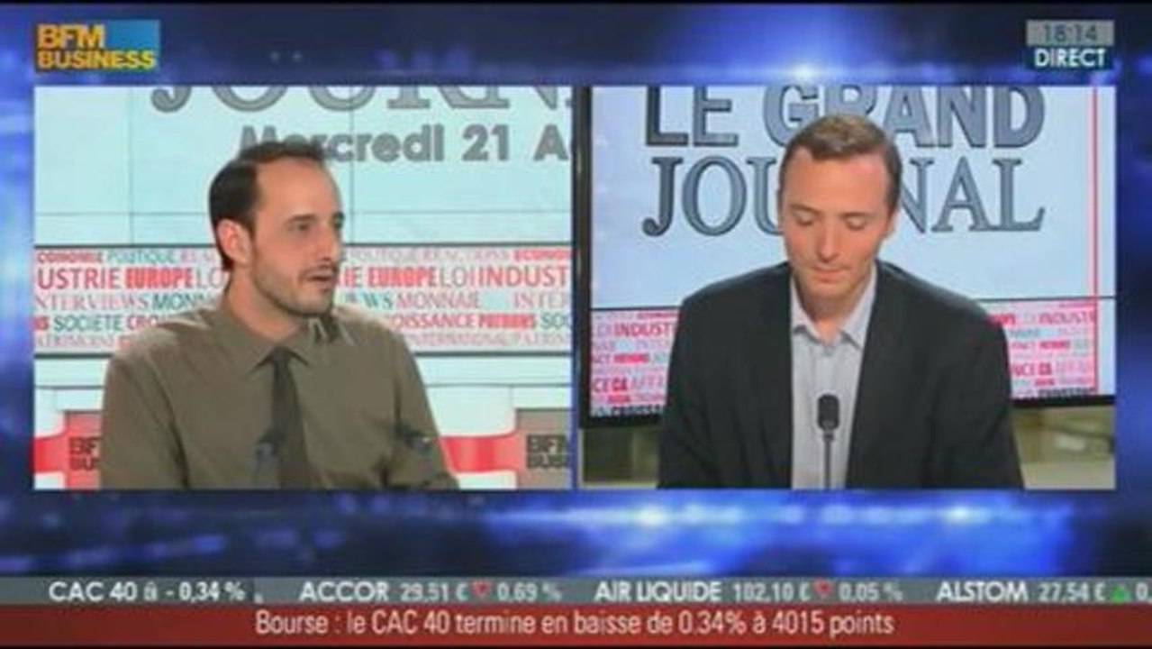 Grégoire Leclerq, président de la fédération des auto-entrepreneurs, dans Le Grand Journal - 21/08 1/6