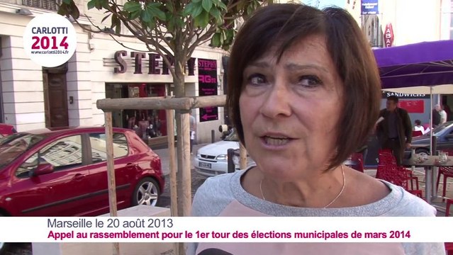 Municipales 2014 à Marseille : l'appel au rassemblement des forces de gauche de Marie-Arlette Carlotti