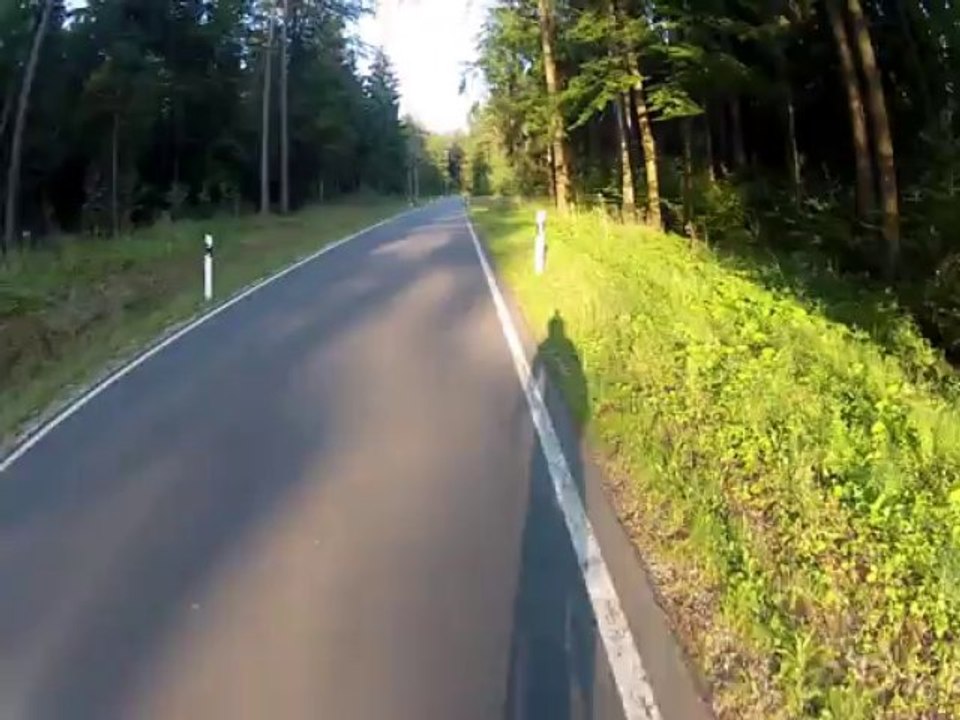Rennrad-Tour östliche Hersbrucker Schweiz: Raitenberg - Höflas (Helmkamera)