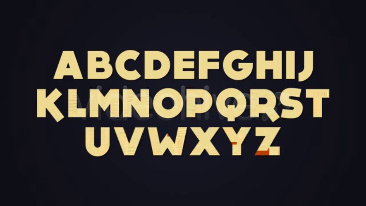 Animated Typeface - After Effects Template