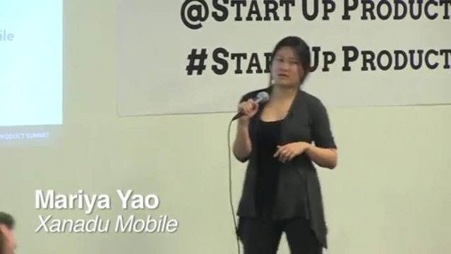 Mariya Yao speaks at Startup Product Summit SF1