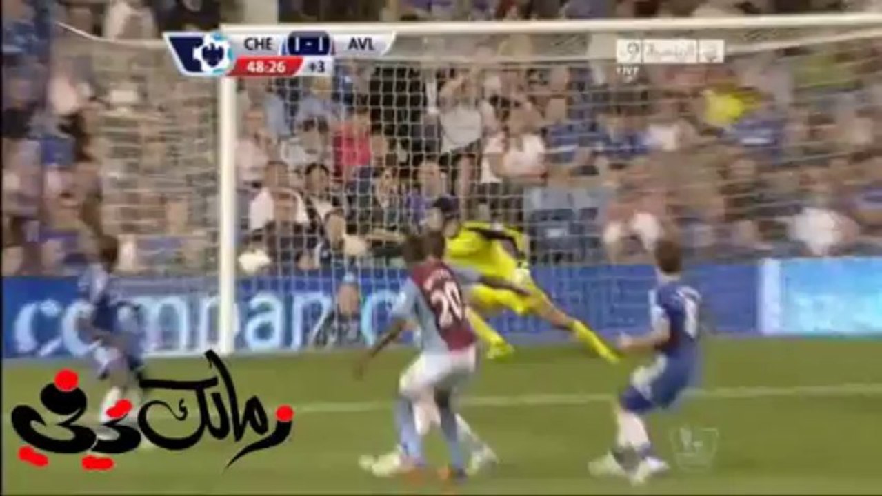 هدف تعادل استون فيلا فى تشيلسي