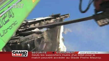 Croix : La maison effondrée en cours de démolition !