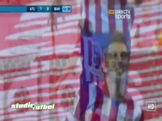 Golazo de David Villa al Barca