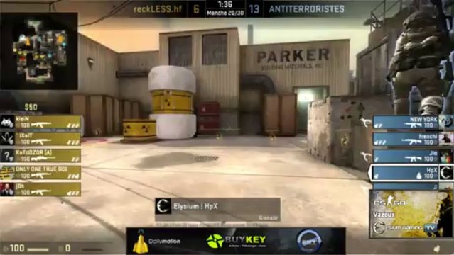 demi-finale shark config#11 Elysium Gaming vs Reckless Tournament CSGO