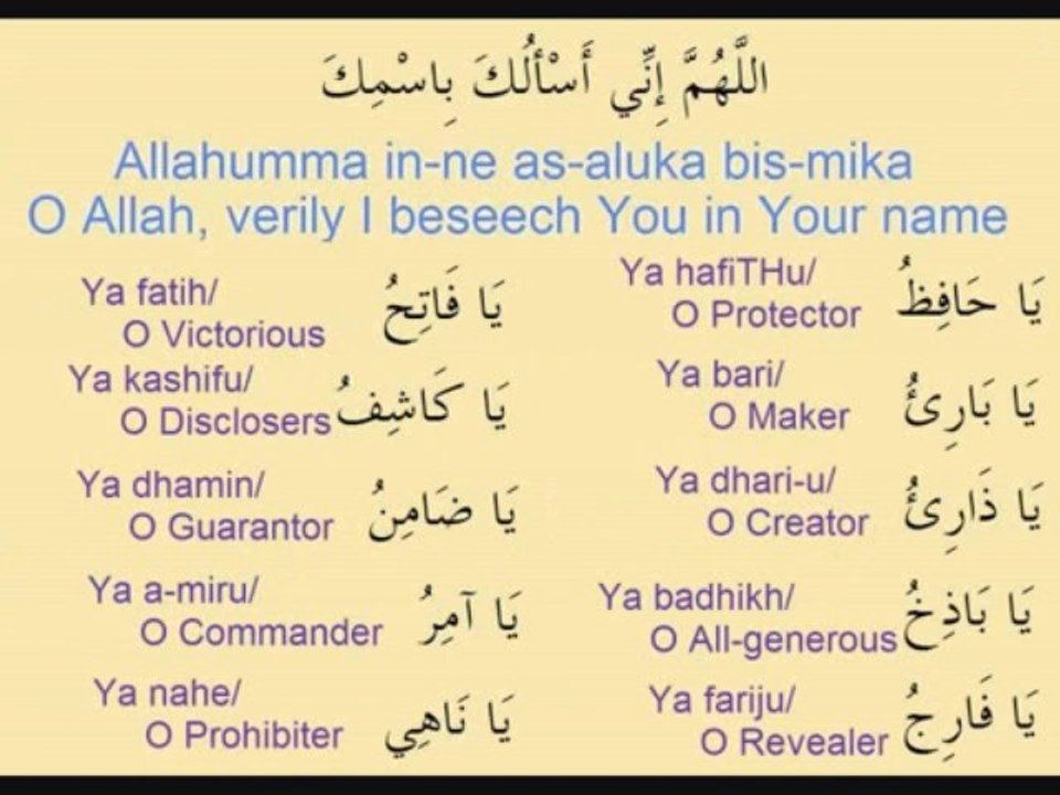 Du'a Jawshan Kabir 81 to 90 (Supplication of the Coat of Armor) - YouTube
