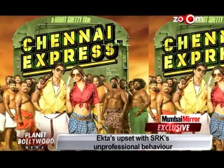 Ekta Kapoor is upset with Shahrukh's unprofessional behaviour