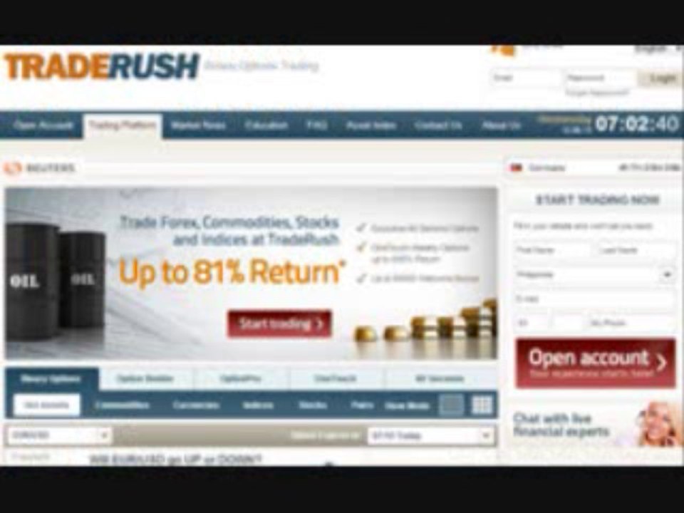 binary options trading