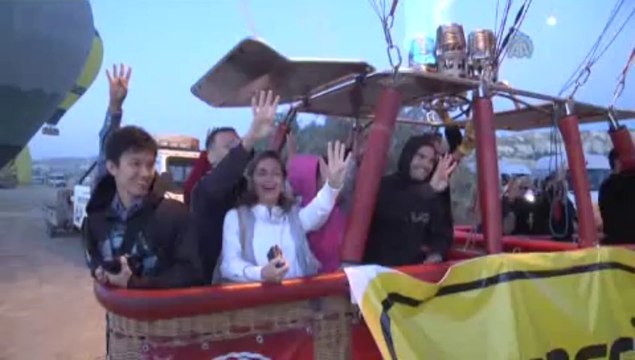 Balonlar Mısır için havalandı