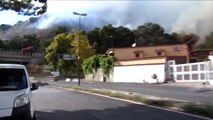 Napoli - Incendio sulle colline dei Camaldoli (21.08.13)