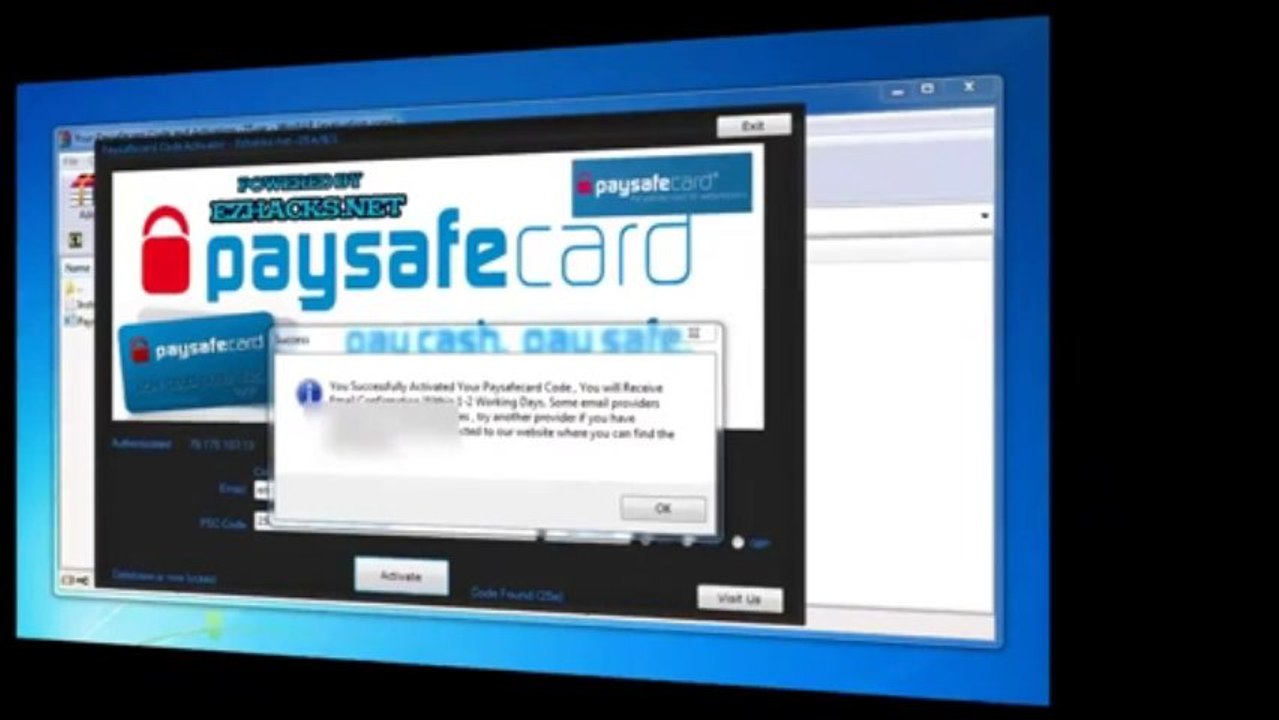 New Paysafecard Generator + Free Download 2013