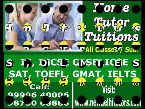 BEST TUTOR FOR IB IGCSE HL SL GMAT SAT ICSE 9873068886 DELHI GURGAON