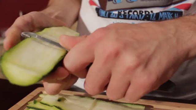 Roulés de courgettes