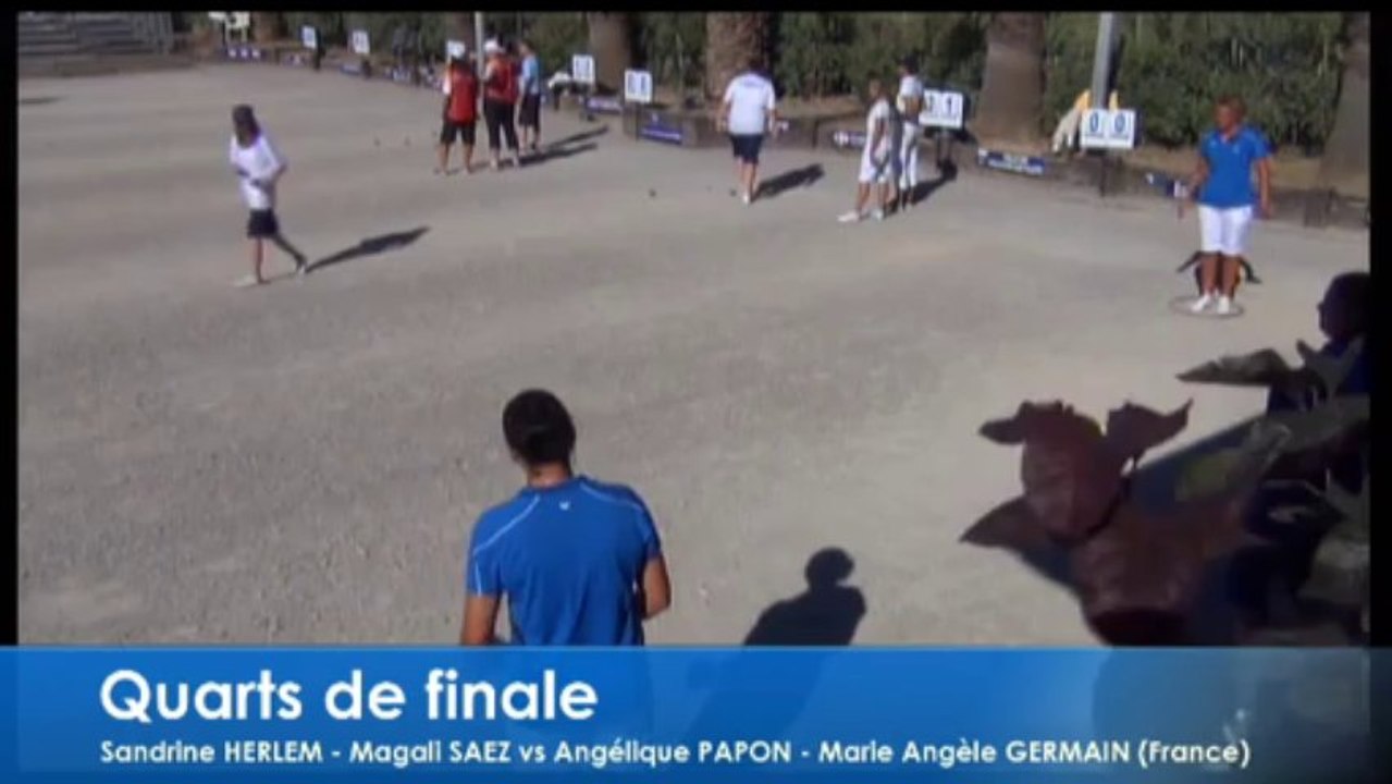 Quart de finale du 1er International à Pétanque de Palavas-les-Flots