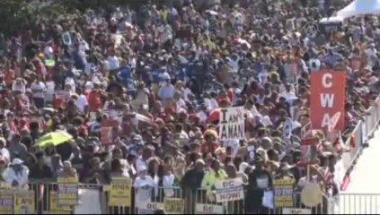 King'in hayalini ayakta tutmak için yürüdüler