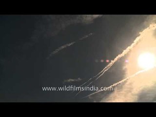 Time lapse : Sun rotating around the sky