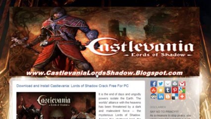 Castlevania: Lords of Shadow  PC Crack [Free Download]