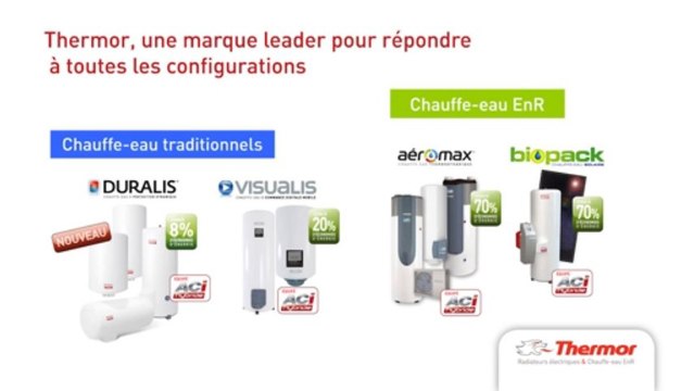 Chauffe-eau électrique - ballon d'eau chaude Duralis Thermor