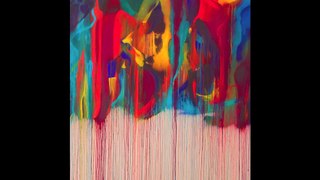 Incredible process video of an abstract painting by Ari Lankin Music by M83