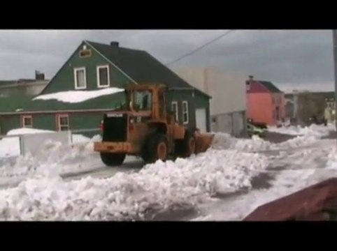 déneigement à saint pierre (archipel de saint pierre miquelon)