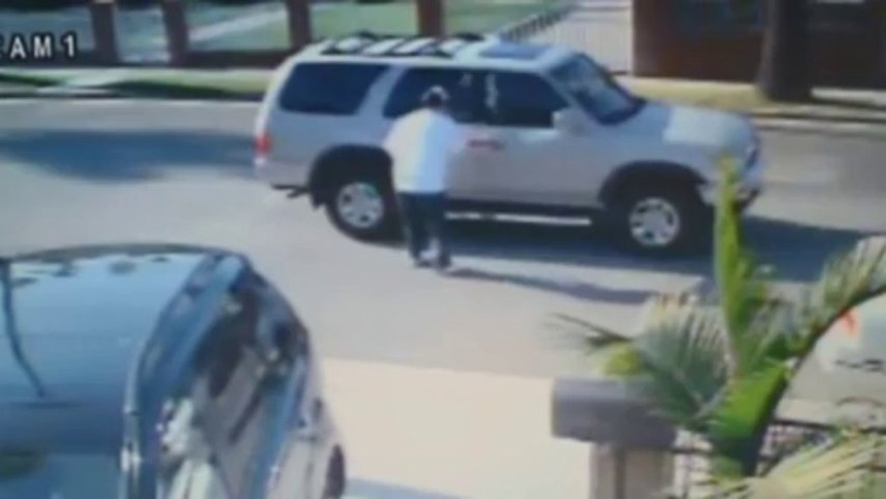 Drive-by shooting of cyclist filmed