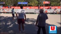 Début du Mondial de Millau tête-à-tête à pétanque 2013 : CHEVANIER vs SCHROLL