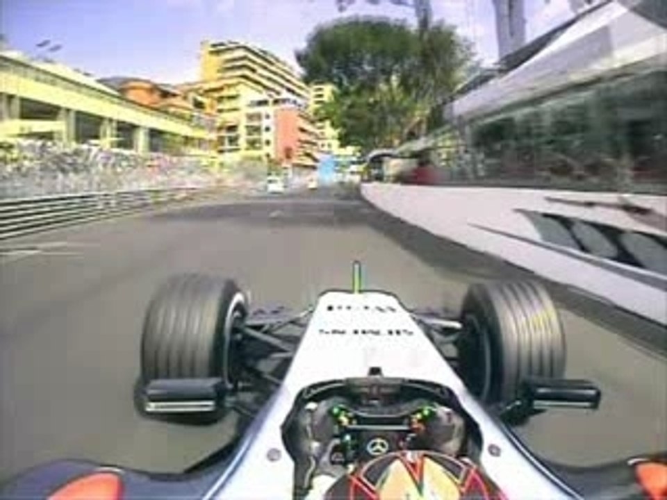 Kimi raikkonen onboard  monaco 2005