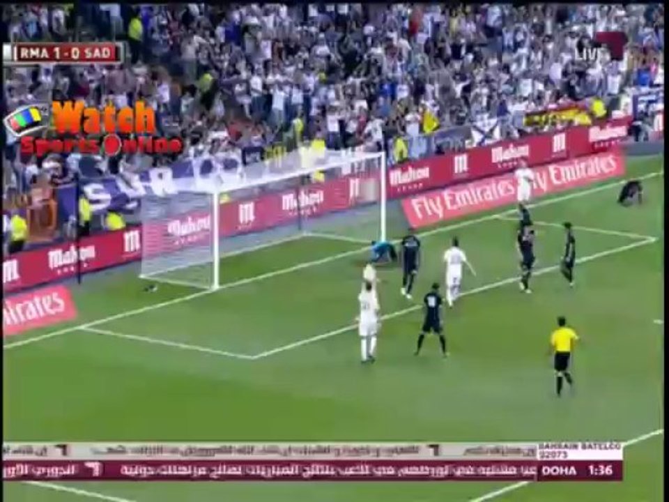 ريال مدريد 5 - 0 السد القطري مباراة تكريم رؤول جونزالس