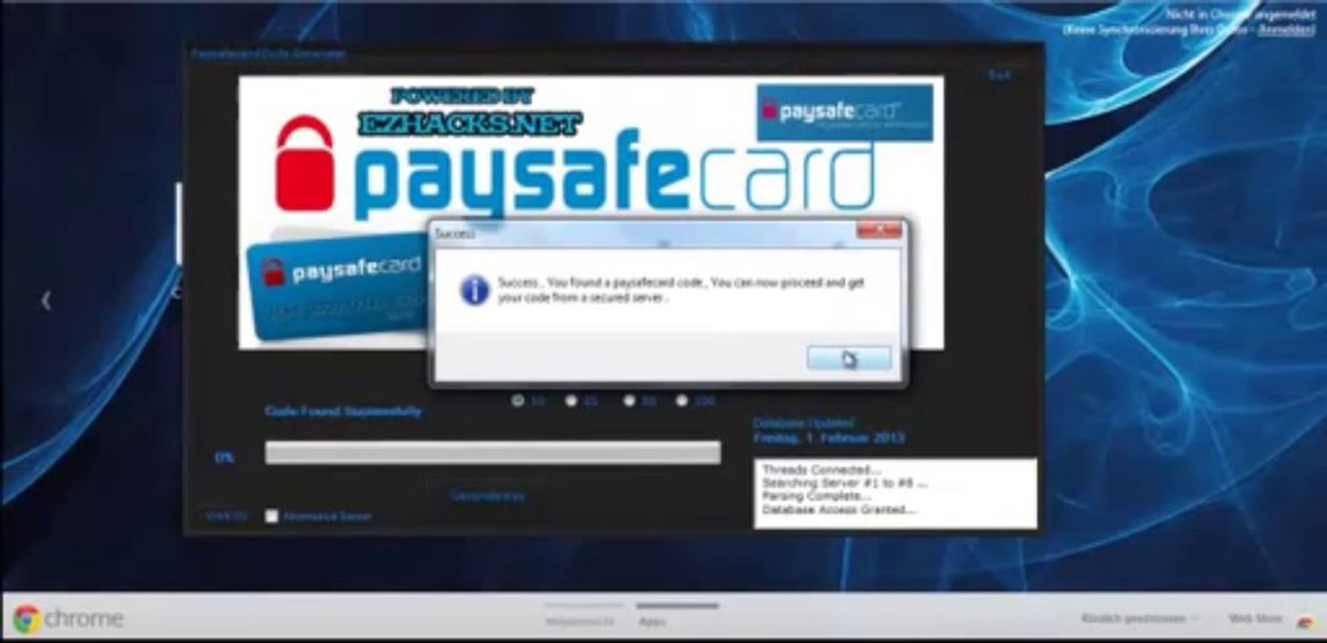 Paysafecard Generator Hack 2013 Update Working (GERMAN)