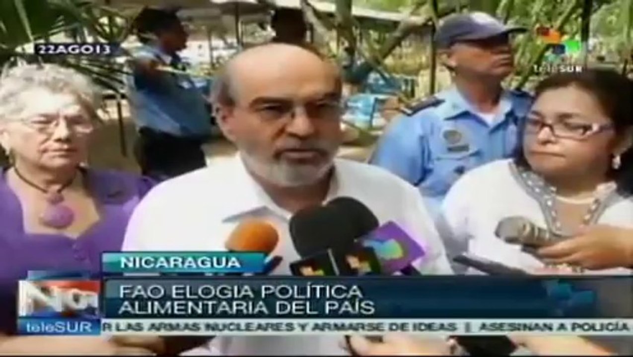 FAO reconoce avances de Nicaragua en su lucha contra el hambre