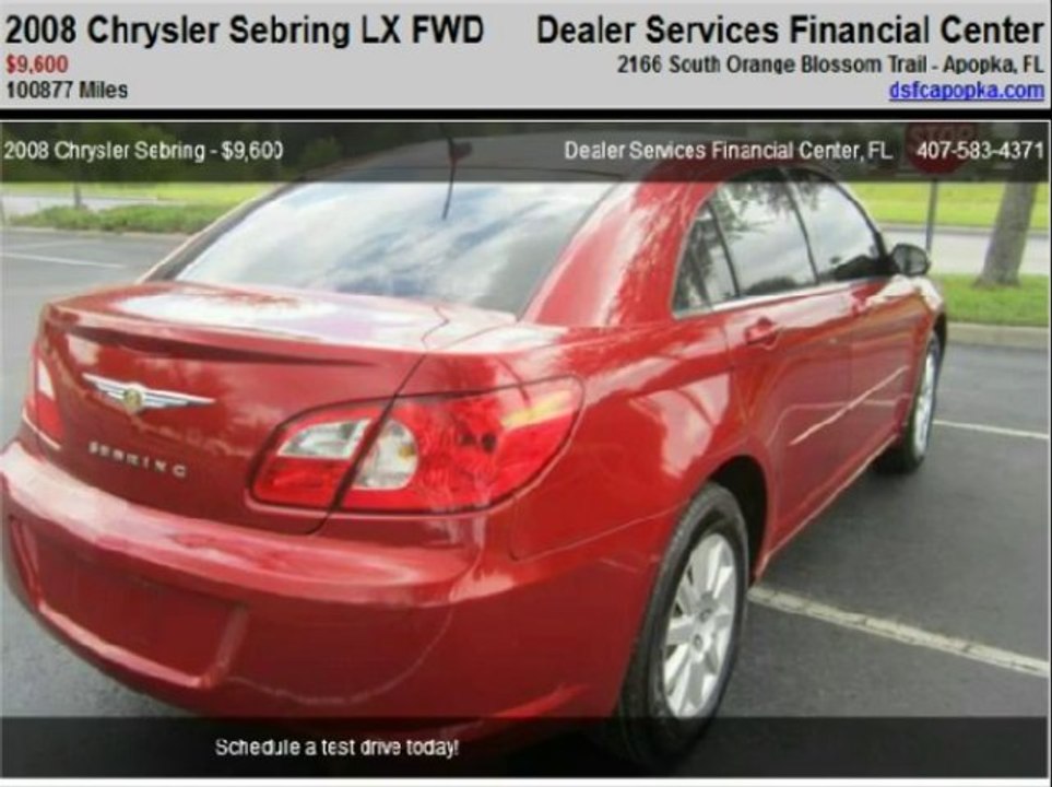2008 Chrysler Sebring LX FWD - Dealer Services Orlando