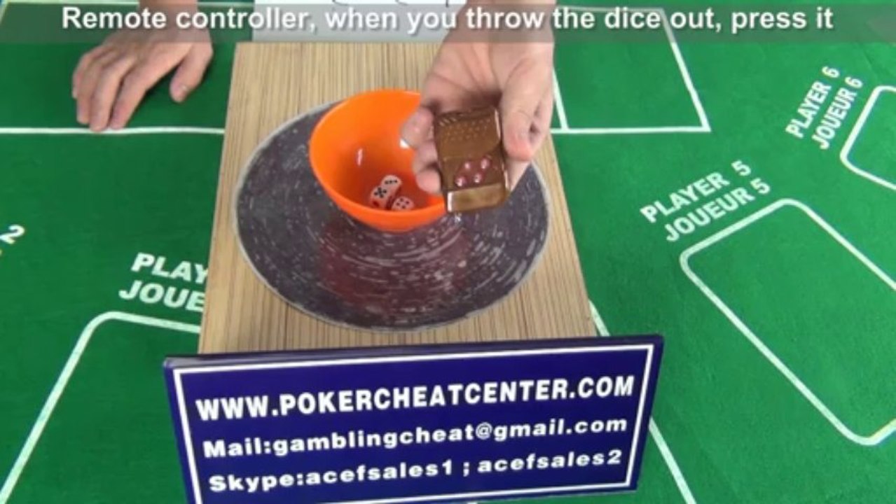 Remote controller dice for dice gambling|dice device|dice cheat tools