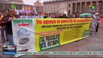 Estudiantes universitarios se unen al paro nacional en Colombia