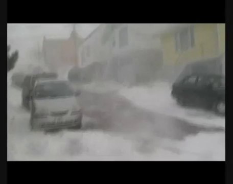 tempête sur saint pierre( archipel de saint pierre et miquelon)