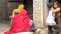 Household Chores underway: In Sonkhaliya, Rajasthan