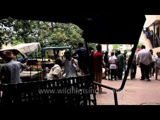 Rickshawallas eagerly waiting for their passenger