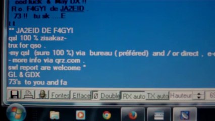 qso avec JA2EID ( japan )