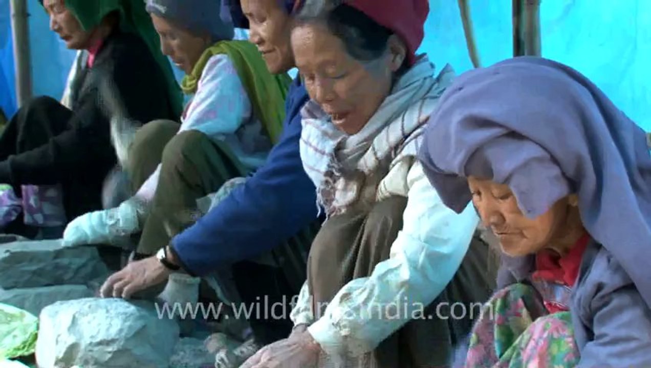 Mizoram-breaking stone