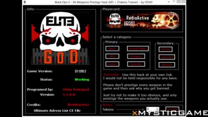 Black Ops 2  All Weapons Prestige Hack MAX XP BRAND NEW August 2013
