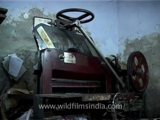Delhi-old printing press-mdv-367-book binding machine