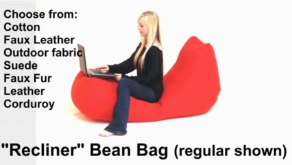 Recliner Bean Bag by GreatBeanbags.com