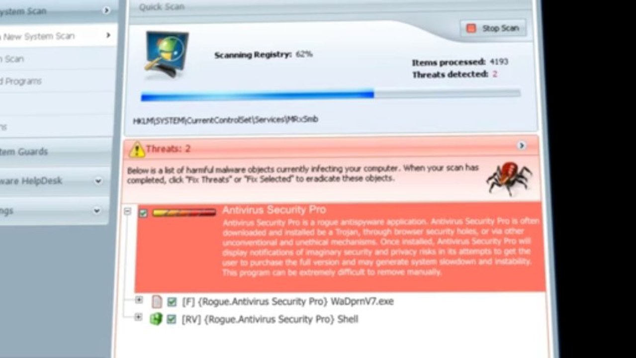 Remove Antivirus Security Pro