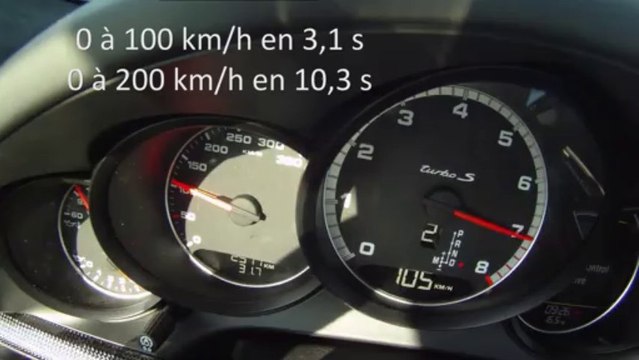 Porsche 911 Turbo S 2013 type 991 - acceleration 0-298 kmh - Launch control