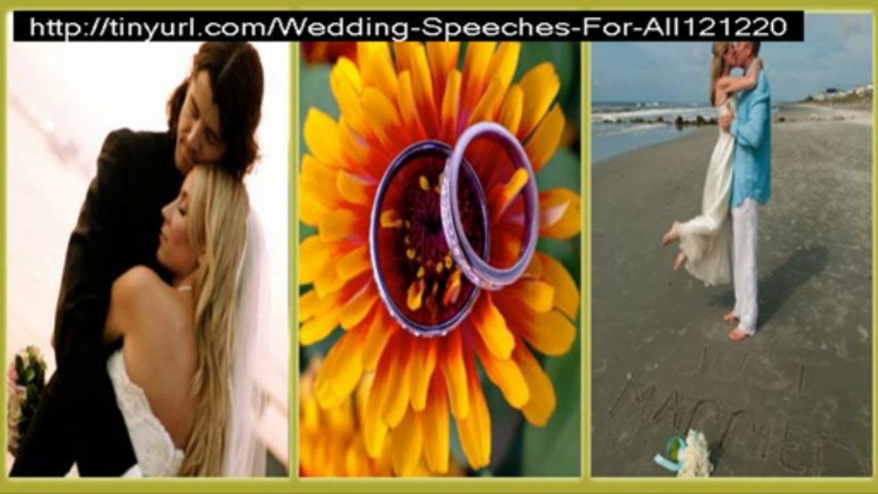 wedding speeches for all review
