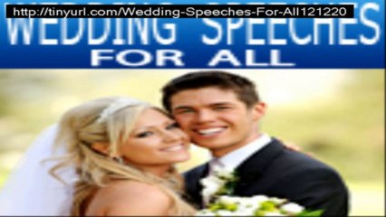 wedding speeches for all