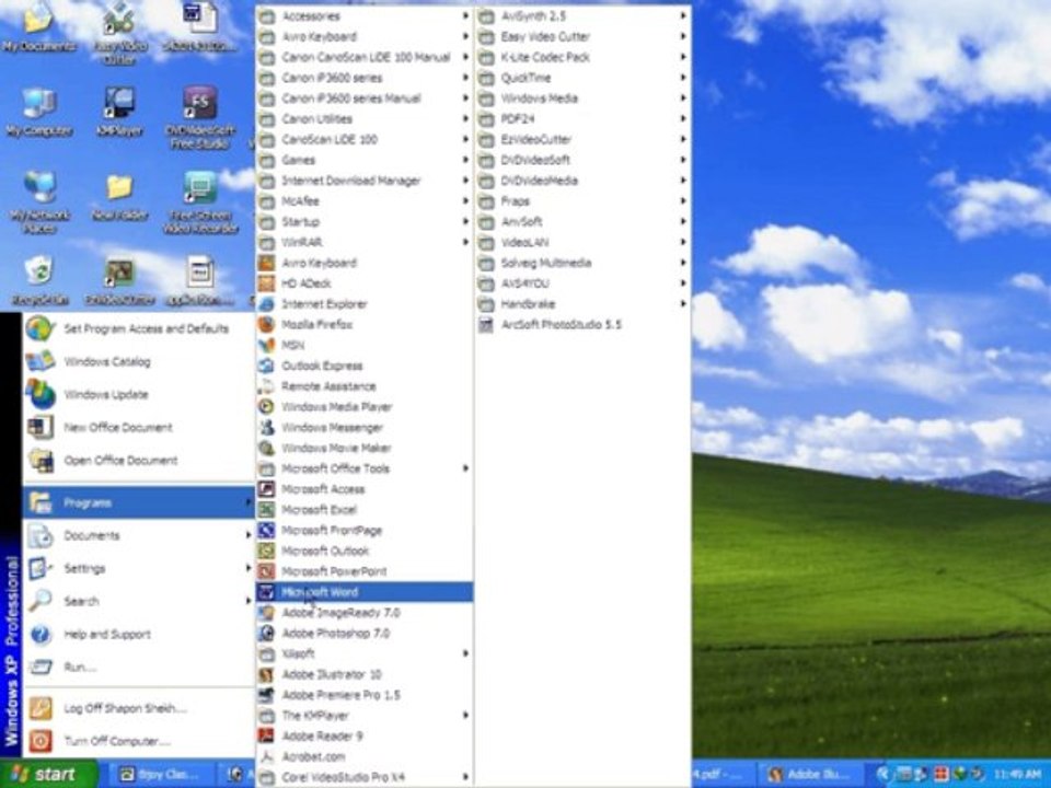 How to open Microsoft Word Open (Vedio Tutorial) কিভাবে এম এস ওয়ার্ড ওপেন করবেন